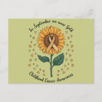 In September We Wear Gold Childhood Cancer Aware