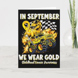 In September We Wear Gold Childhood Cancer Awarene Card