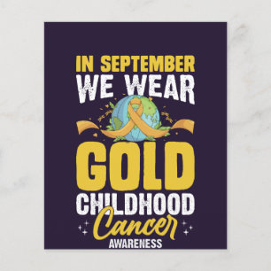 In September We Wear Gold Childhood Cancer Awarene Flyer