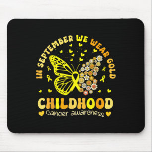 In September We Wear Gold Childhood Cancer Awarene Mouse Pad