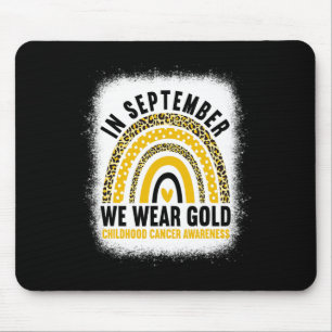 In September We Wear Gold Childhood Cancer Awarene Mouse Pad