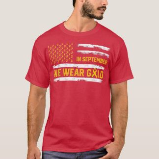 In September We Wear Gold Childhood Cancer Awarene T-Shirt