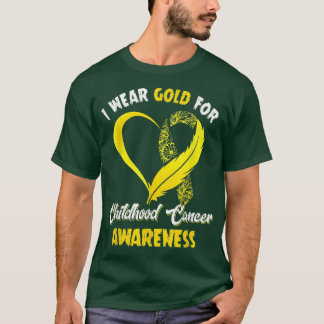 In September We Wear Gold Childhood Cancer Awarene T-Shirt