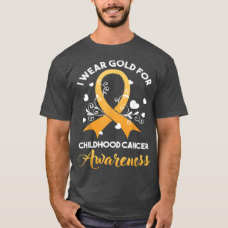 In September We Wear Gold Childhood Cancer Awarene T-Shirt