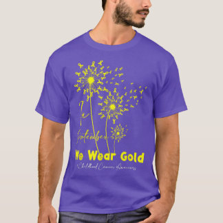 In September We Wear Gold For Childhood Cancer Dan T-Shirt