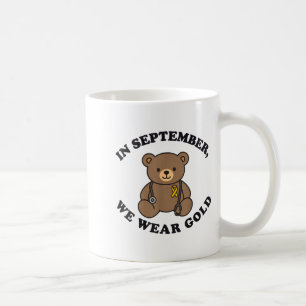 In September We Wear Gold Pediatric Nurse Childhoo Coffee Mug