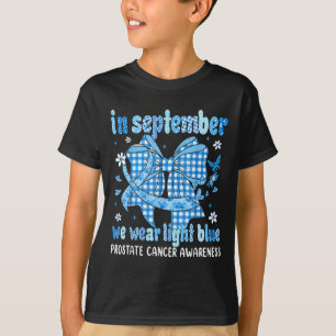 In September We Wear Light Blue Coquette Bow Flora T-Shirt