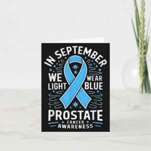 In September We Wear Light Blue Prostate Cancer Aw Card