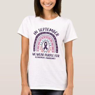 In September We Wear Purple Alzheimer's Awareness T-Shirt