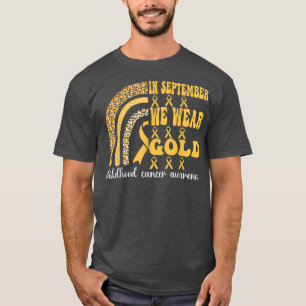 In September We Wear Rainbow Childhood Cancer Awar T-Shirt