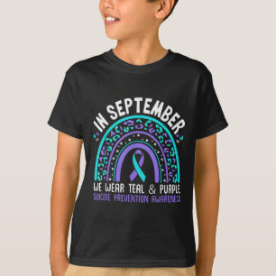 In September We Wear Teal &amp; Purple Rainbow Sui T-Shirt