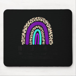 In September We Wear Teal And Purple Suicide Preve Mouse Pad
