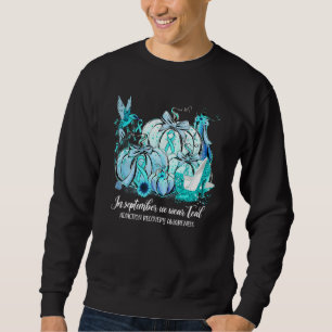In September We Wear Teal Hummingbird Addiction Re Sweatshirt