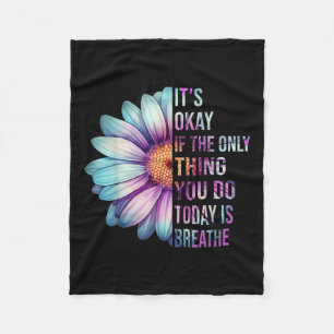In September We Wear Teal Purple Ribbon Suicide Pr Fleece Blanket