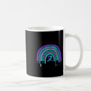 In September Wear Teal And Purple Rainbow Suicide  Coffee Mug