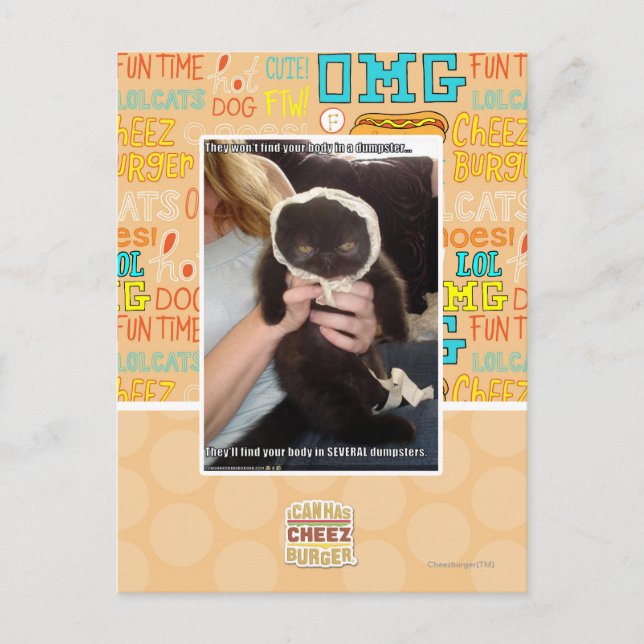 In Several Dumpsters Postcard (Front)