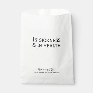 In Sickness and In Health Recovery Kit Favour Bags