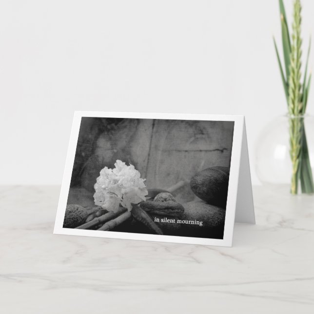 in silent mourning card (Front)