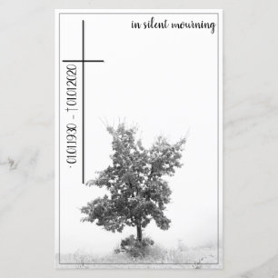 In silent mourning - tree on meadow 2.0