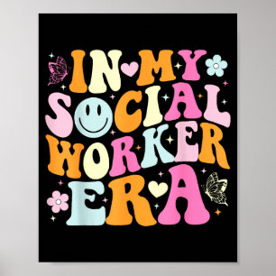 In social worker era cute social worker graduation poster