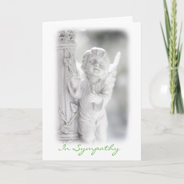 In Sympathy Folded Greeting Card (Front)