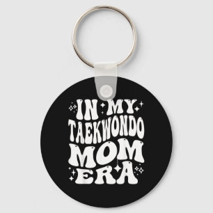 In Taekwondo Mum Era Martial Arts Support Kicking Key Ring