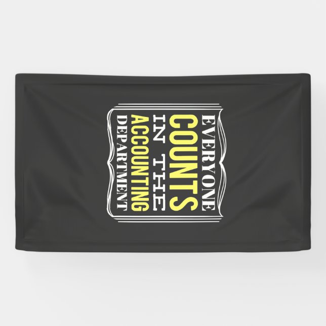 In The Accounting Department Banner (Horizontal)