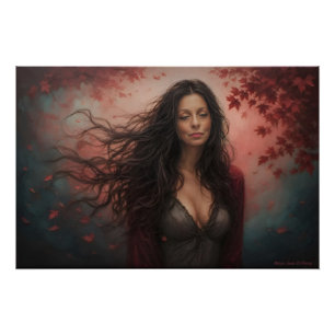 In The Amber Hush Of Autumn's Breath Poster