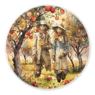 In The Apple Orchard Ceramic Knob