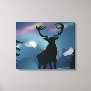 In The Aurora Canvas Print