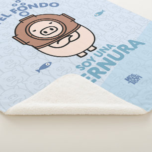 In the background I am a tenderness Sherpa Blanket