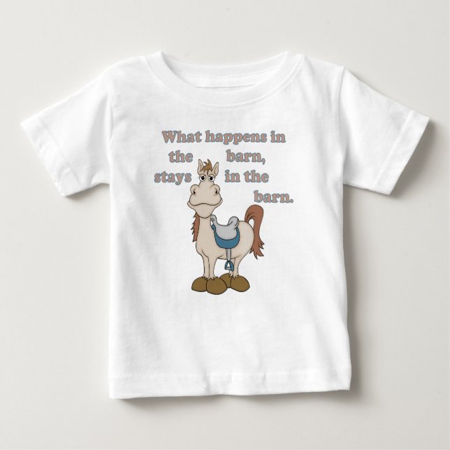 In the Barn Baby T-Shirt (Front)