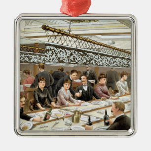 In the Bay, Dinner Time - A Western Ocean Swell, f Metal Tree Decoration