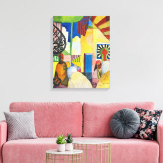 In the Bazaar | Auguste Macke | Canvas Print