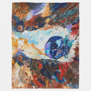 In the Bear's Gaze Fleece Blanket