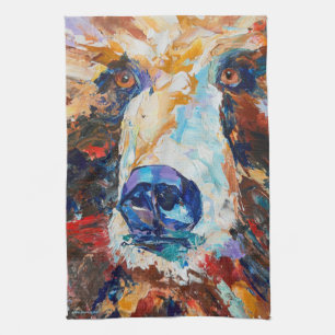 In the Bear's Gaze kitchen towel