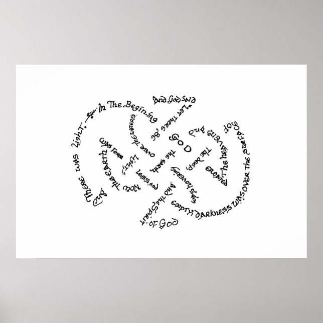 In The Begining God... Poster (Front)