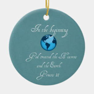 In the beginning... ceramic tree decoration