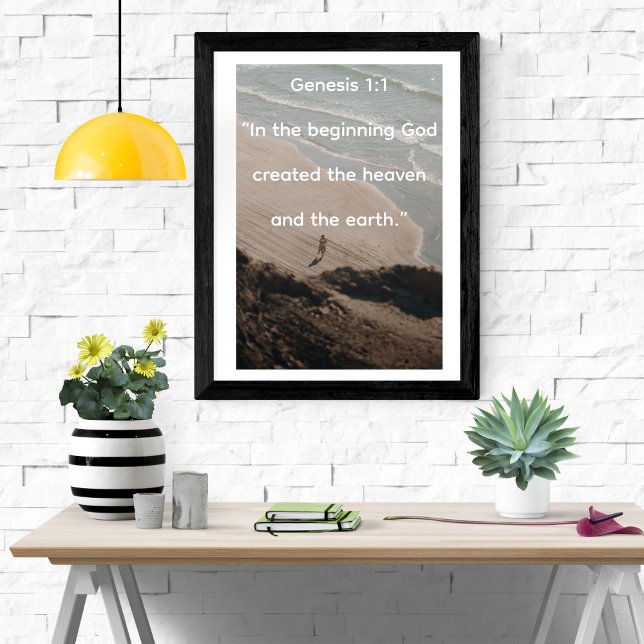 In The Beginning Genesis Creation Ocean Poster (Creator Uploaded)