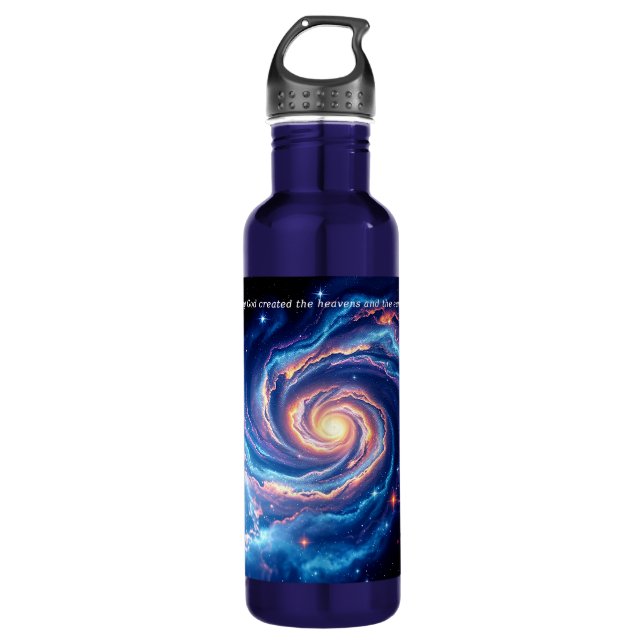 In the Beginning, God & Creation Verse 710 Ml Water Bottle (Front)