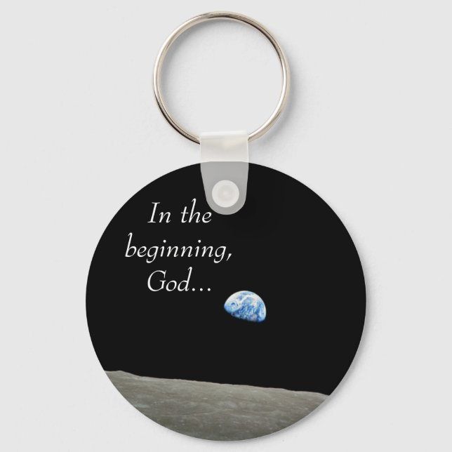 In the beginning... key ring (Front)