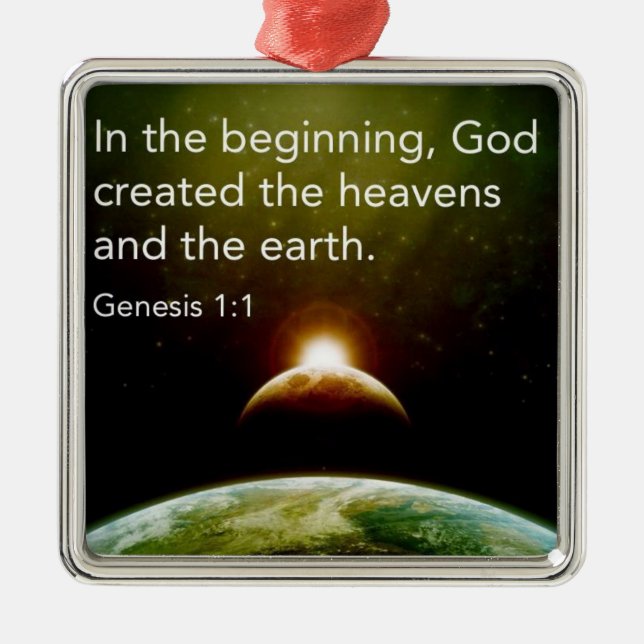 In the Beginning Ornament (Front)