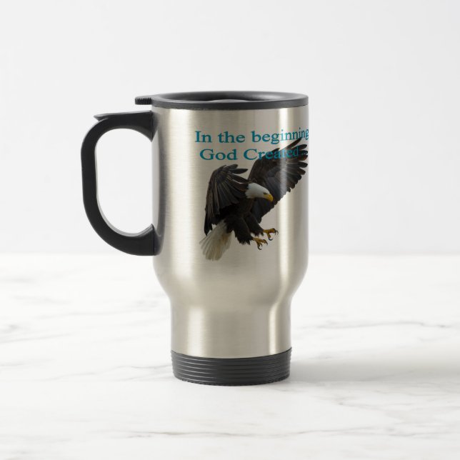 In the Beginning Travel Mug (Left)
