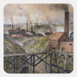 In the Black Country, 1890 Square Sticker