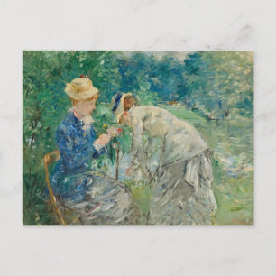 In the Bois de Boulogne   Berthe Morisot Postcard