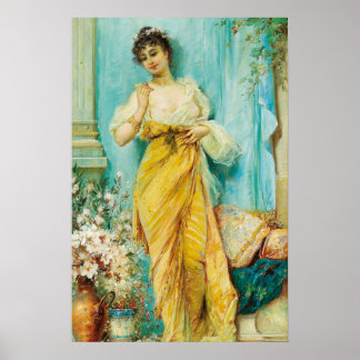 In the Boudoir by Hans Zatzka - poster