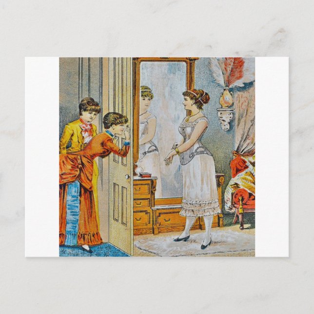 In the boudoir postcard (Front)