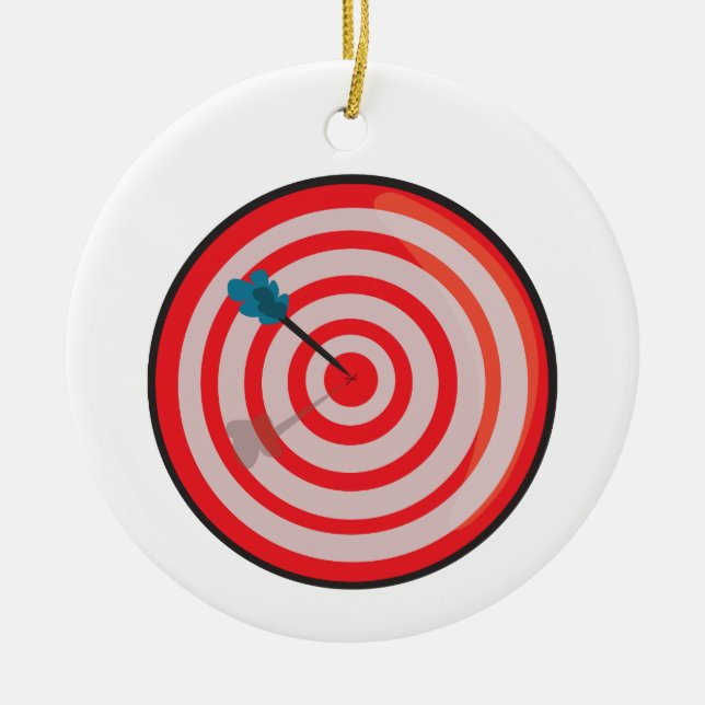 In The Bullseye Ceramic Tree Decoration (Front)