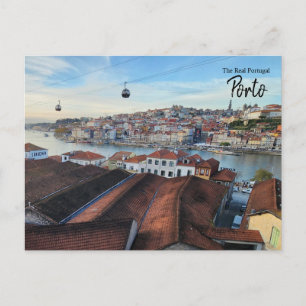 In the Cable Car- Porto Postcard