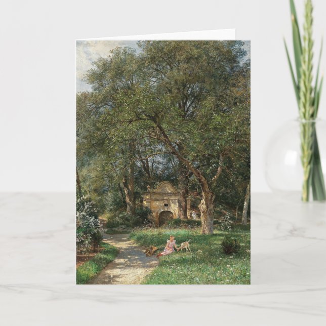 In the Castle Park | Hugo Darnaut Card (Front)